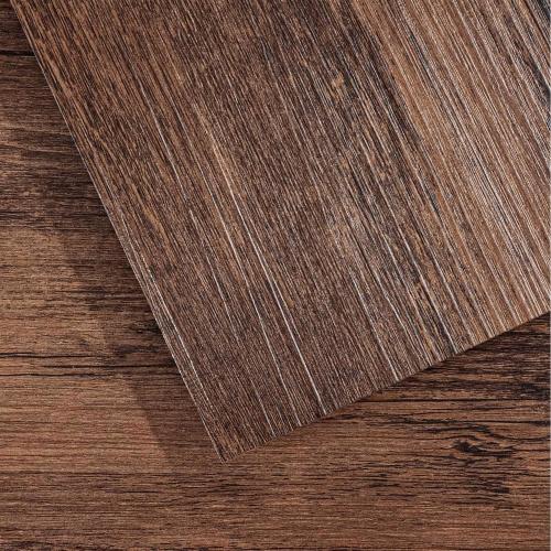 Peel and Stick Vinyl Flooring 36 Pack 54 Sq.Ft, Waterproof Vinyl Flooring Peel and Stick for Office, Living Room, Bathroom, Kitchen - Unique Design, Easy to Install Floor, Brown