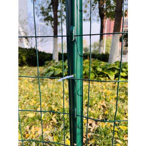 3 Feet Metal Fence Post Green, Pack of 15, for 24 Inch High Garden Welded Wire Fence U-Channel Steel Garden Post