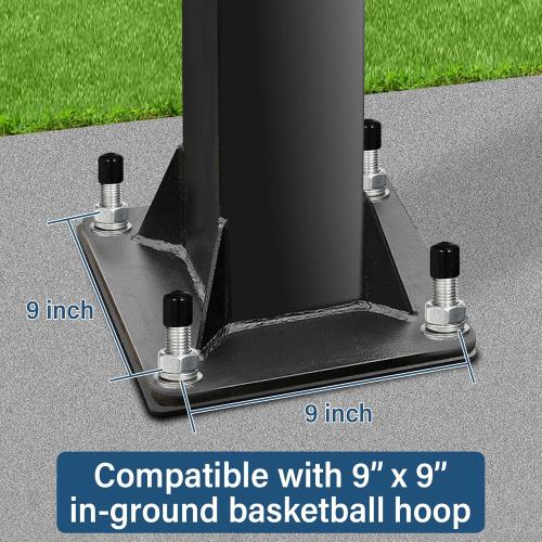 Basketball Hoop Anchor Kit, Universal Fit Ground Anchor Kit, Basketball Mounting Kit for Easy Relocation and Compatible with All Basketball Goals