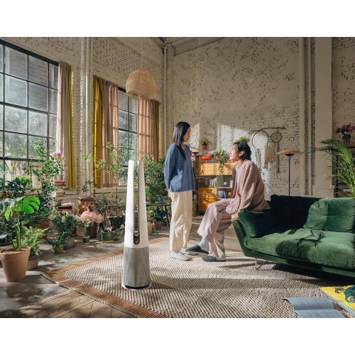 LG PuriCare AeroTower Air Purifier Fan for Home, Large and Small Room, Bedroom, with True HEPA Filter, Multiple Airflow Options, WiFi, Air Quality Monitor, Low Noise, NanoFiber