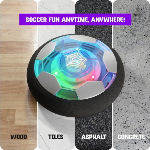 Ninja Blast Hover Soccer Light-Up Ball, Birthday Gift for Boys, Indoor Toy Games, Kids Gifts for Age 5, 6, 7, 8, 9, 10, 11, 12 Years Old, Boy Toys for Age 3 Years and Up.