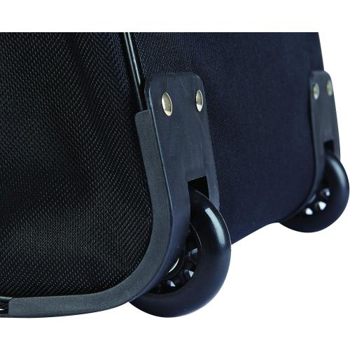 TPRC Sierra Madre II Upright Rolling Duffel Bag, Black/Gray, 36-Inch