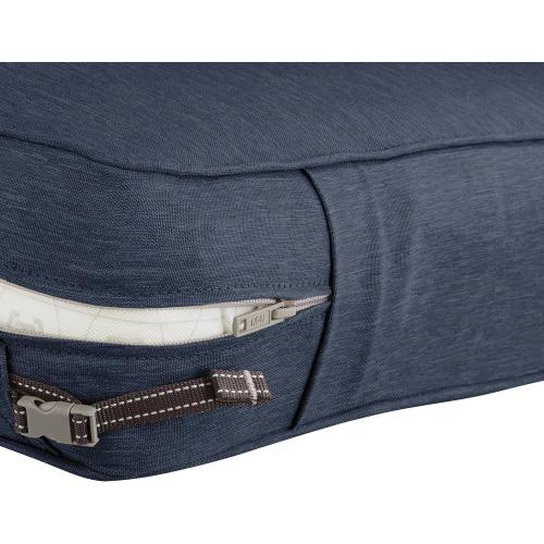 fadeSafe Water-Resistant 22x22x3  Inch Square Patio Dining Seat Cushion Cover, Heather Indigo, Patio Furniture Cushion Covers
