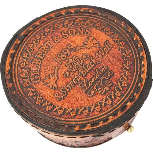 Brass Nautical - Antique Brass & Copper Sundial Compass, Sundial Clock in Box Gift Sun Clock Ship Replica Watch