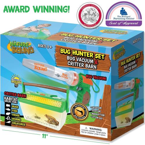 Nature Bound Bug Catcher Vacuum with Light Up Critter Habitat Case | Eco-Friendly Outdoor Toys for Kids | Includes Vacuum and Cage | Bug Vacuum for Kids Toy | Bug Catcher Vacuum