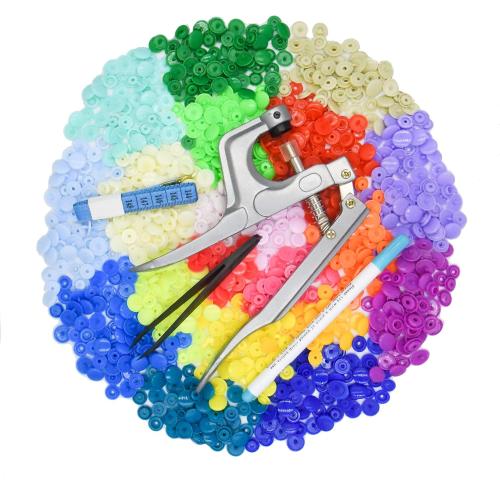 LYNDA Snaps and Snap Pliers Set, 360 Sets T5 Plastic Buttons for Sewing and Crafting