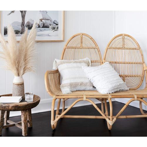 INSPIRED IVORY Decorative Throw Pillow Covers - 18 X 18, White, Textured - Sham Pillow Cases for Boho, Shabby Chic, Farmhouse Home Decor - Pearl Set