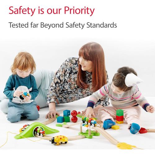 BRIO My First Railway Beginner Pack - 18-Piece FSC-Certified Wood Train Set - Compatible with All BRIO Sets - Includes Rainbow Bridge & Rattle Wagon - Safe Play - Toddlers Ages 18 Months & Older