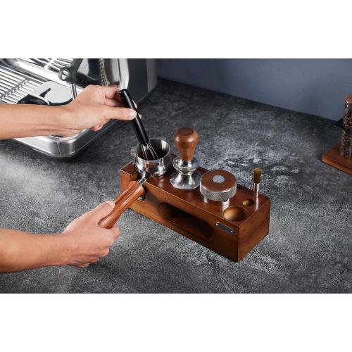 Retractable Espresso WDT Tool - Magnetic Coffee Distribution Tool with 6x 0.5mm Needles Safety Retraction & Fidget Spinner Design for Home Baristas