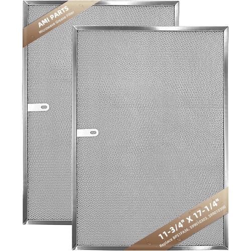 BPS1FA36 Aluminum Range Hood Filter 11-3/4 X 17-1/4 X 3/8 Compatible With B-roan Range Hood Filter 36 WS1 & QS1 & WS2 Series and Sears 5260-36 Series by AMI PARTS (2 Packs)