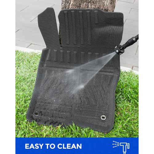 Custom Fit 3 Pcs Floor Mats for Honda Civic 2022-2025 - All-Weather Rubber Mats & Liners, Heavy Duty Car Interior Protection for Civic, Weather-Resistant & Easy to Clean