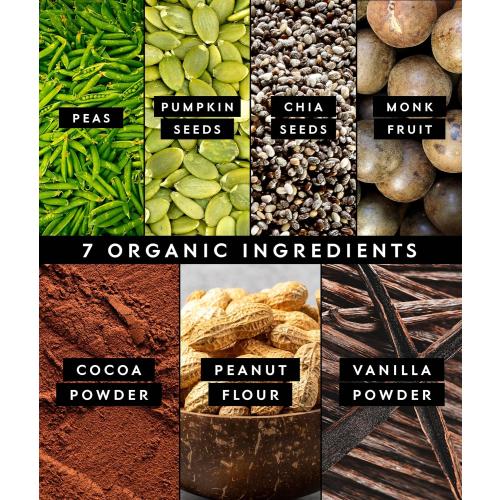 Truvani Vegan Pea Protein Powder | Chocolate Peanut Butter | 20g Organic Plant Based Protein | 1 Serving | Keto | Gluten & Dairy Free | Low Carb | No Added Sugar
