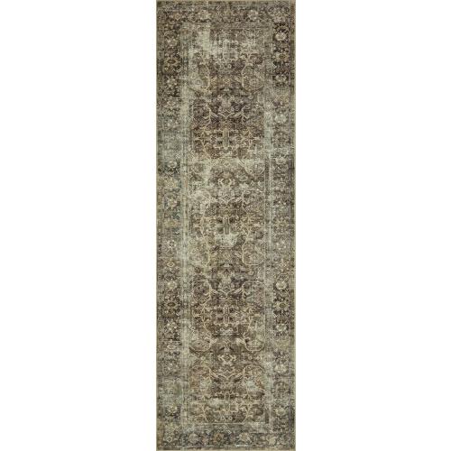 Loloi Magnolia Home by Joanna Gaines Sinclair Collection SIN-01 Pebble/Taupe 2'-3 x 7'-6, .25 Pile Height, Machine Washable, Runner Rug