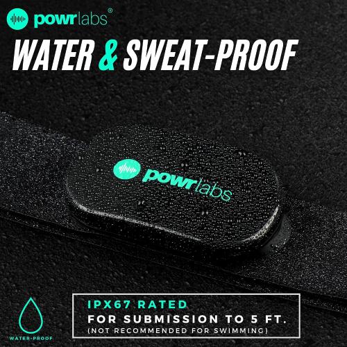 Powr Labs Bluetooth and ANT  Heart Rate Monitor Chest Strap - Compatible with Polar, Garmin, Peloton, Wahoo