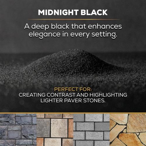 10 Pound Midnight Black DOMINATOR Polymeric Sand with Revolutionary Ceramic Flex Technology for Stabilizing Paver Joints/Gaps, 1/8” up to 4”, Professional Grade Results
