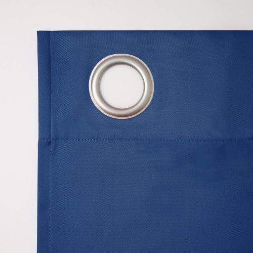 Sun Zero Riley Kids Bedroom Blackout Grommet Curtain Panel, 40 x 63, Classic Blue