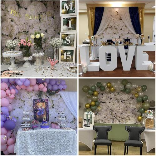 Size 7x15 Color White Avezano White Flower Backdrop for Party Photoshoot Wedding Floral Wall Bridal Shower Party Decoration Photography Background White Rose Florals Backdrops Portrait Photographic Studio (7x5ft)