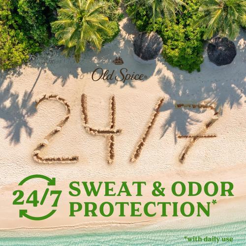 2Pack ......Old Spice Dry Feel Antiperspirant Deodorant for Men, 24/7 Freshness, 24/7 Sweat & Odor Protection, Gentle on Skin with Skin Conditioners, Fiji with Palm Tree   Coconut Scent, 2.6 oz (Pack of 2)