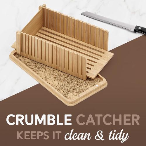 Size  16.5 x 8.5 x 6 inches NATURE SUPPLIES | White Bread Box For Kitchen Countertop With Professional Cutter Guide | Farmhouse Bread Bin & Bamboo Bread Slicer Set | Metal Bread Box With Cutting Board For Bread, Bagel, Loaf
