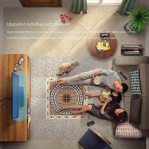 XRRX 43-65 Inch TV Screen Protector, Frosted Matte Anti Glare Outdoor/Indoor Anti Blue LightDustproof Filter Film, Relieve Eye Strain and Sleep Better, for LCD、LED、4K OLED / 55in 1221x689mm