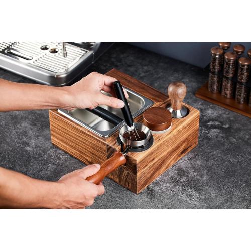 Retractable Espresso WDT Tool - Magnetic Coffee Distribution Tool with 6x 0.5mm Needles Safety Retraction & Fidget Spinner Design for Home Baristas