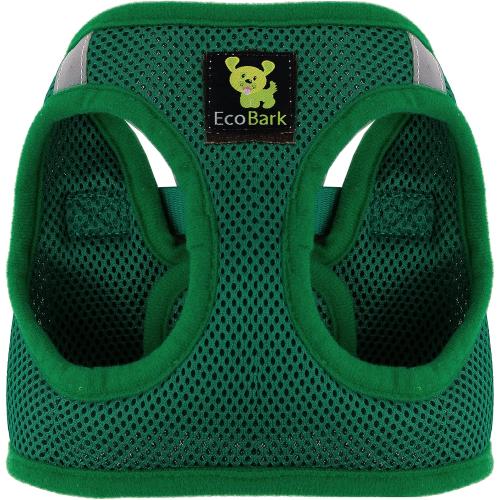 EcoBark Dog Harness - Luxury Step in Mesh Dog Harnesses in Forest Green - Soft & Secure Dog Harness Vest Body Wrap