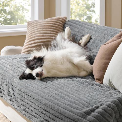 Bedsure ComfyFleece™ Waterproof Blanket for Bed, queen （70x180） Warm Grey