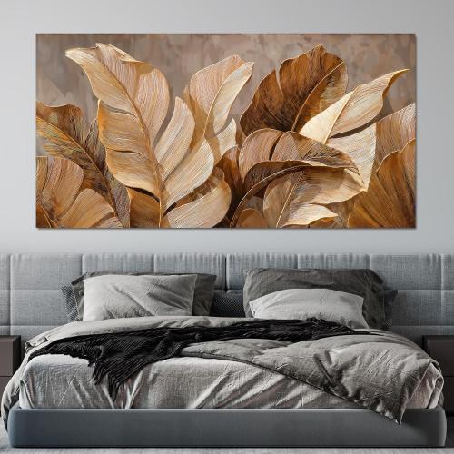 Dimpaga Canvas Wall Art Decor Artwork for Wall Decor Wall Art Pictures for Living Room Botanical Wall Art Prints Brown Modern Wall Art Decorations Artwork for walls Bedroom Office Decor 20 X 40