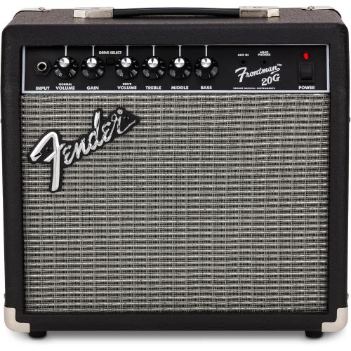 Fender Frontman 20G Guitar Amp, 20 Watts, with 2-Year Warranty 6 Inch Fender Special Design Speaker, 10x16x16 inches