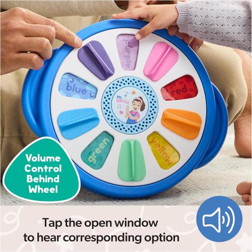 Ms. Rachel Official Spin Along Learning Wheel with 3 Learning Play Modes, Educational Toys & Toddler Toys for Girls & Boys Ages 1-3