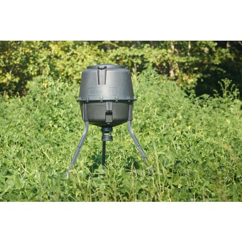 Moultrie Deer Feeder Standard - 30-Gallon - Moultrie Quick-Lock Hopper System - Digital Timer Control - 200 lb Feed Capacity