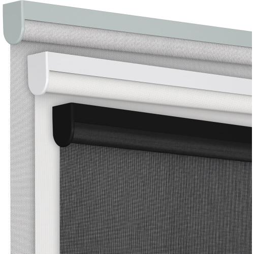 Boolegon Light Filtering Roller Shades for Windows Cordless Roller Blinds Easy to Install Free-Stop Solar Shade for Home Office,Thermal Insulated UV Protection,Custom Size,Light Filtering Black