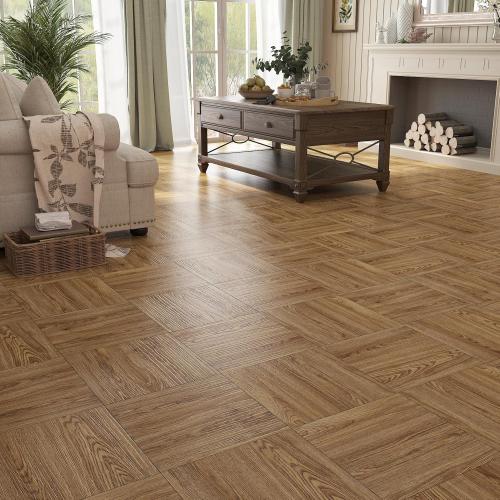 Stickyart Honey Oak Wood Vinyl Flooring Peel and Stick Floor Tiles 36x6 18 PCS Waterproof Waterproof Tile Sticker Vinyl Flooring Self Adhesive Wood Plank Floor Tile for Kitchen Bedroom Living Room