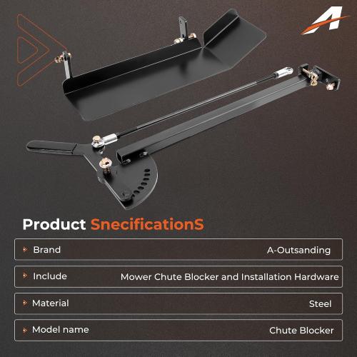 Grass Flap Chute Blocker, for Ferris Snapper Pro 61” ICD Deck, Heavy Duty Steel Lawn Mower Discharge Cover Fits IS700Z ISX800 IS2100Z IS3100Z IS3200Z ISX3300
