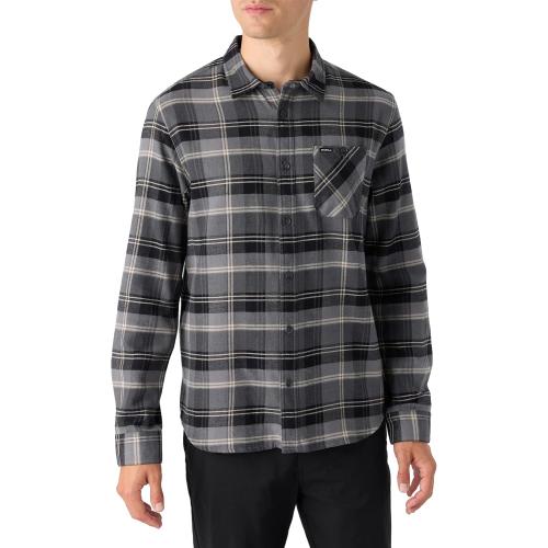 XXL O'NEILL Men's Plaid Stretch Flannel - Long Sleeve Flannel Shirt for Men - Casual Button-Up Shirt