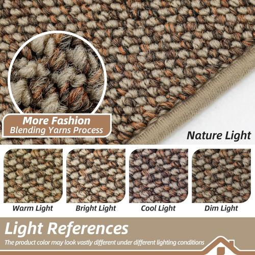 BEQHAUSE Dirt Trapper Door Mat 24 x 36, Non-Slip Washable Doormats Entrance Mat, Dirt Resistant and Absorbent Welcome Mat, Low Profile Floor Mats for Front Back Door and Entryway, Beige