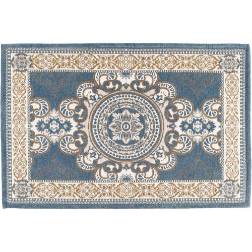 CHICHIC 36 x 24 Inch GrayBlue Indoor Door Mat for Home Entrance, Front Door Mat Indoor Inside Outdoor Outside Entryway Rugs Welcome Mat Anti-Slip Rubber Back Low Profile