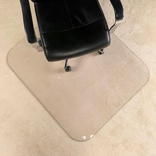 [Upgraded Version] Crystal Clear 1/5 Thick 54 x 32 Heavy Duty Hard Chair Mat, Can be Used on Carpet or Hard Floor