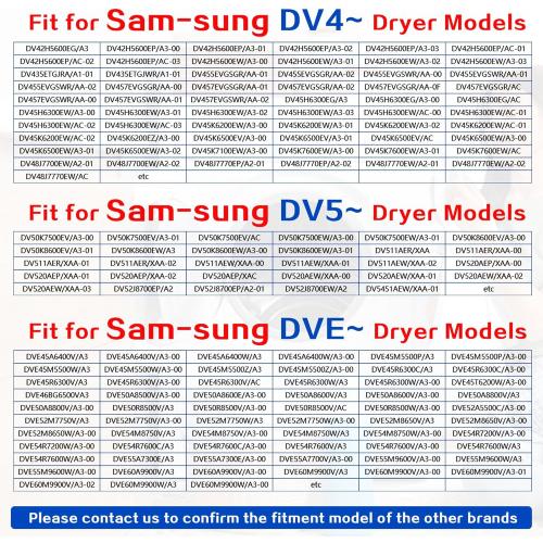 Dryer Heating Element Kit Fit for Sam-sung Models DV48J7700EW DV455EVGSWR DV45K7100EW DVE45R6300W DV45K6200EW DV45K6200EZ DV45K6500EV/A3 DV45K6500EW/A3 DVE60M9900V/A3 DV52J8700EP/A2 DVE45M5500W/A3