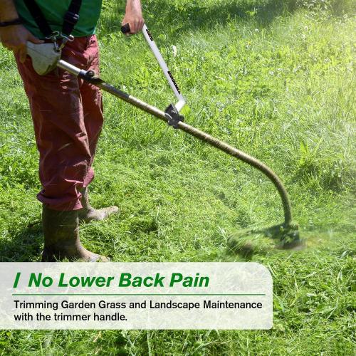 Upgraded Weedeater Handle, WeedEater Trimmer Handle Extension Lawn Ergonomic String Trimmer for Back Saver, Lawn Care and Landscaping-17.7IN
