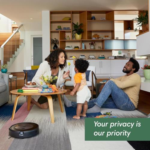 iRobot Roomba j7  (7550) Self-Emptying Robot Vacuum – Uses PrecisionVision Navigation to Identify & Avoid Objects Like Socks, Shoes, & Pet Waste, Smart Mapping, Self-Empty for Up to 60 Days