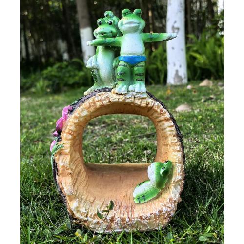 Decorative Gutter Downspout Extensions Statue,3 x 4 Downspout Extension Sculpture,Frog Decorative Rain Gutter Downspout Extension Figurine Decor Sculpture for Lawn Yard