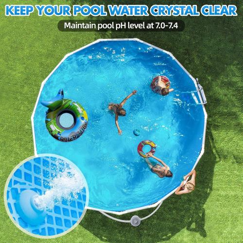 Standard Series Above Ground Pool Filter Pump - 800 GPH Flow Rate | Rapid Circulation & Micro-Debris Filtration, Pool Cartridge Filter Pump System - Keep Water Crystal Clean & Clear - Grey