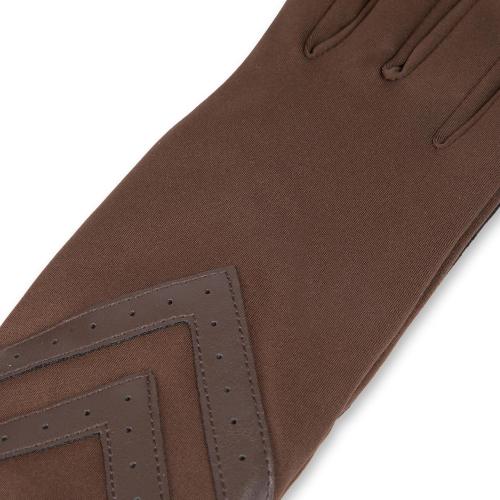 Size M/L...isotoner womens Spandex Touchscreen Cold Weather Gloves With Warm Fleece Lining and Chevron Details