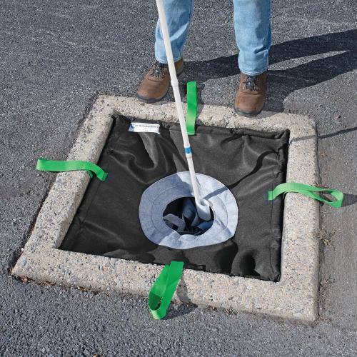 PIG Storm Drain Filter | Adjustable Stainless Steel Frame | Inside the Drain Filter | for Storm Drains Rectangle