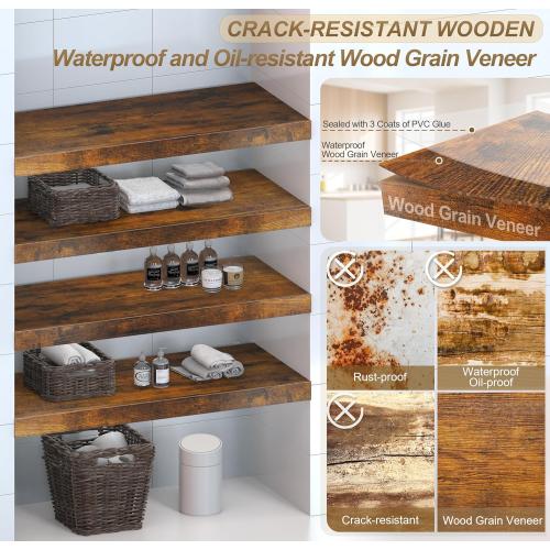 MyLifeUNIT Wire Shelf Covers, 4 PCS Wood Wire Rack Covers for Pantry, Closet, Laundry Room (35.8 W x 16 D)