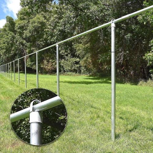 ‼️may be missing pieces also has stains and scratches ‼️Therwen 24 Pack Chain Link Fence Ring Cap for 2-3/8 Od Post, 2 1/2 Aluminum Eye Top Rail Cap with 1-5/8 Loop, Outdoor Rail Fencing Repair Hardware