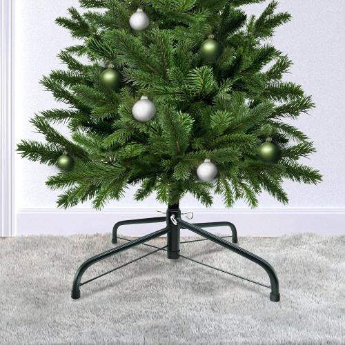 MNKXL 16 Inch Metal Christmas Tree Stand for 4 to 10ft Christmas Trees, Heavy Duty Folding Christmas Tree Stand, Universal Artificial Christmas Tree Stand Replacement