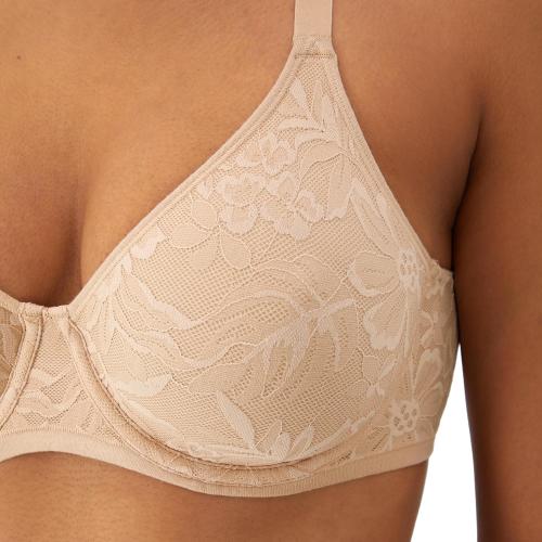 Womens Breathe Underwire Bra, Cotton Modal Lightly Lined Bra, Full Coverage, Breathable, Convertible Straps