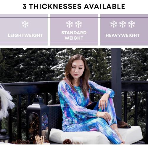 Rocky Thermal Underwear for Women, Long Johns Fleece Lined Set, Shirt & Pants, Base Layer w/Leggings/Bottoms Ski/Extreme Cold